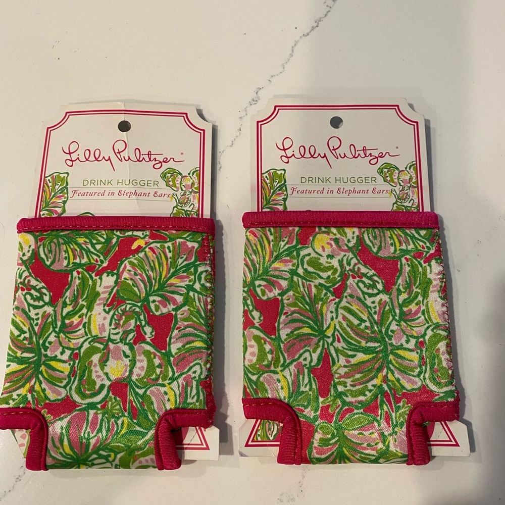 LILLY PULTIZER NWT SET OF 2 DRINK HUGGERS